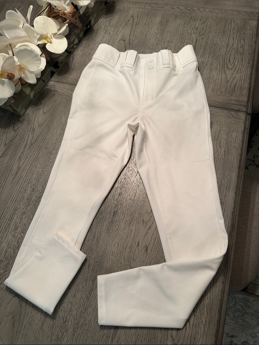 Mizuno White Athletic Baseball Pants